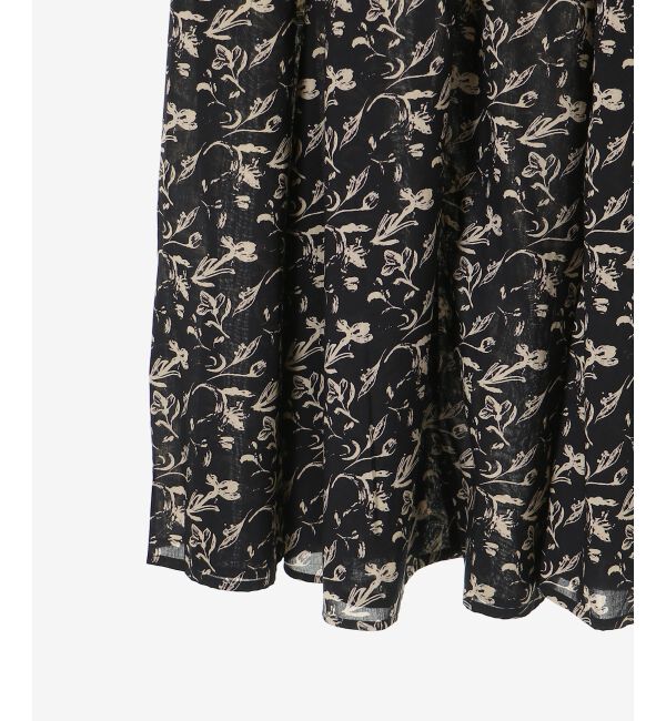  「フラワーモチーフフレアスカート」|フレア|