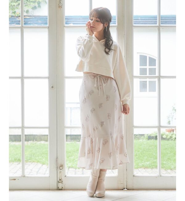 MAJESTICLEGON「エンブロイダリーマーメイドスカート」|フレア|