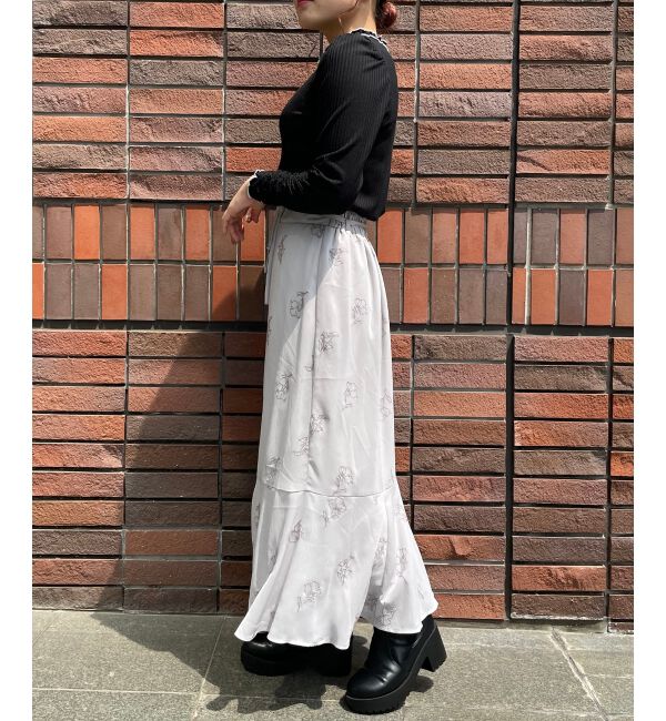 MAJESTICLEGON「エンブロイダリーマーメイドスカート」|フレア|