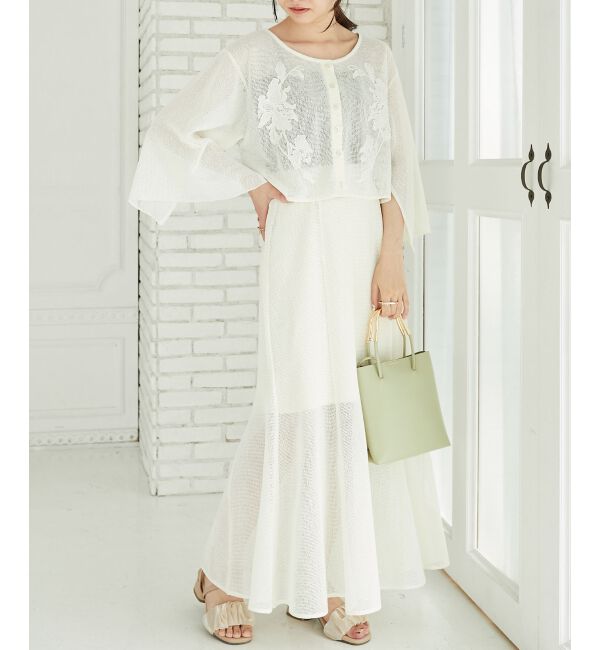 MAJESTICLEGON「メッシュフレアースカート」|フレア|