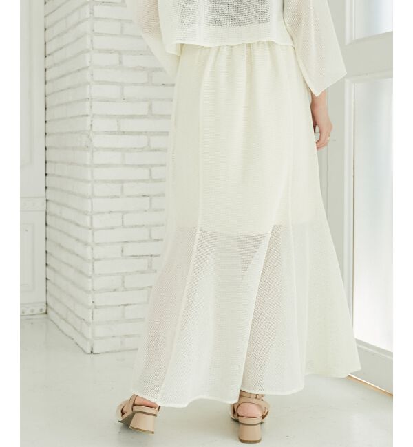 MAJESTICLEGON「メッシュフレアースカート」|フレア|