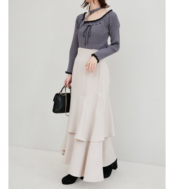 MAJESTICLEGON「ランダムティアードスカート」|スカート|