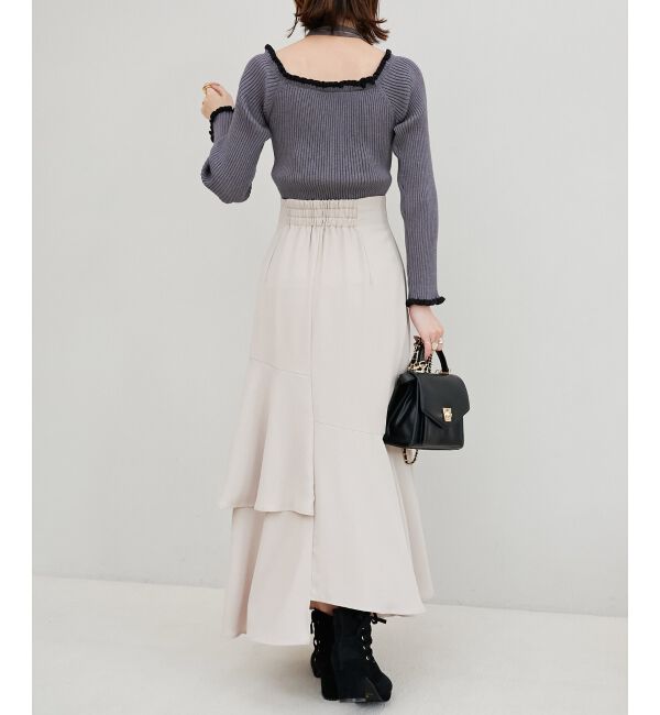 MAJESTICLEGON「ランダムティアードスカート」|スカート|