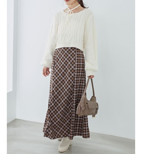 MAJESTICLEGON「チェックマーメイドスカート」|スカート|