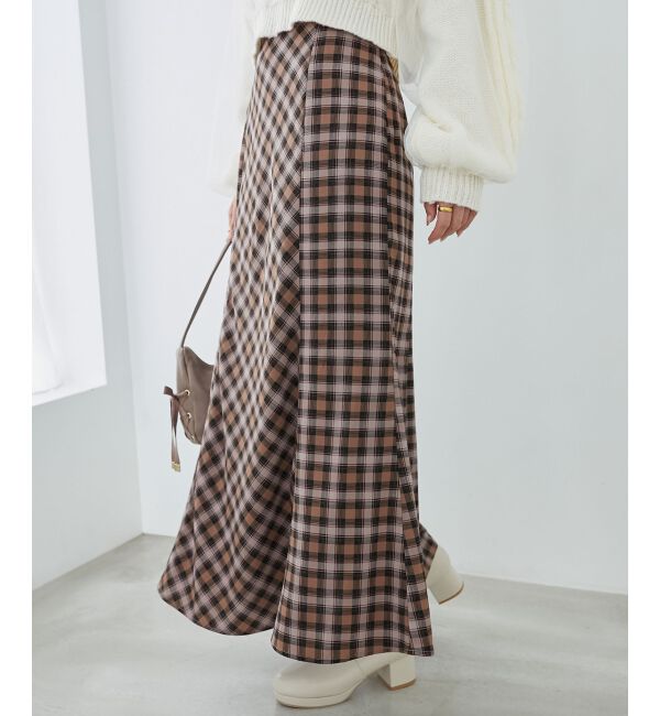 MAJESTICLEGON「チェックマーメイドスカート」|スカート|