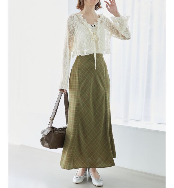 MAJESTICLEGON「チェックマーメイドスカート」|スカート|