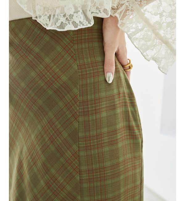 MAJESTICLEGON「チェックマーメイドスカート」|スカート|