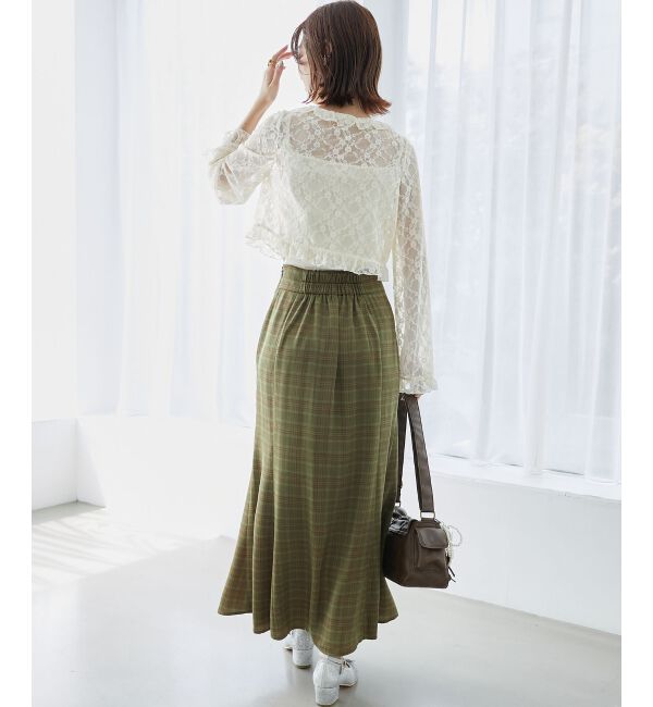 MAJESTICLEGON「チェックマーメイドスカート」|スカート|