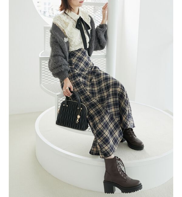 MAJESTICLEGON「チェックマーメイドスカート」|スカート|