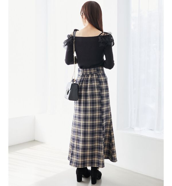 MAJESTICLEGON「チェックマーメイドスカート」|スカート|