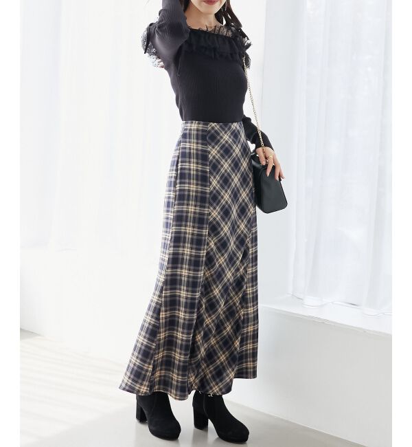 MAJESTICLEGON「チェックマーメイドスカート」|スカート|