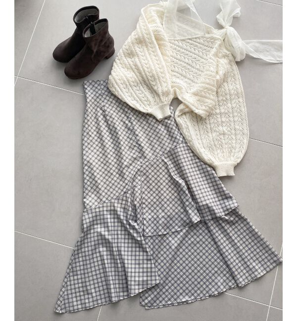 MAJESTICLEGON「チェックマーメイドスカート」|スカート|