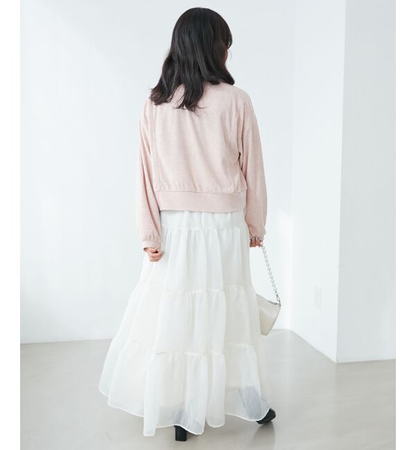 MAJESTICLEGON「コルセットディティールティアードスカート」|スカート|