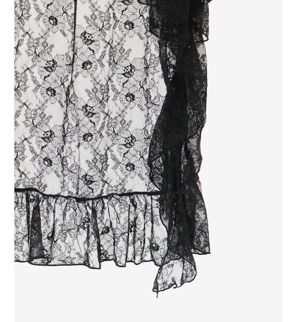  「アシメレースミニスカパン」|スカート|