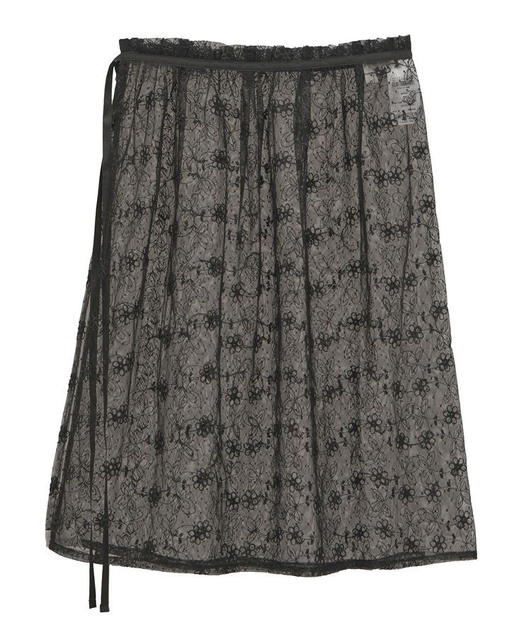 earth music&ecology「フラワー刺繍レイヤードスカート」|スカート|