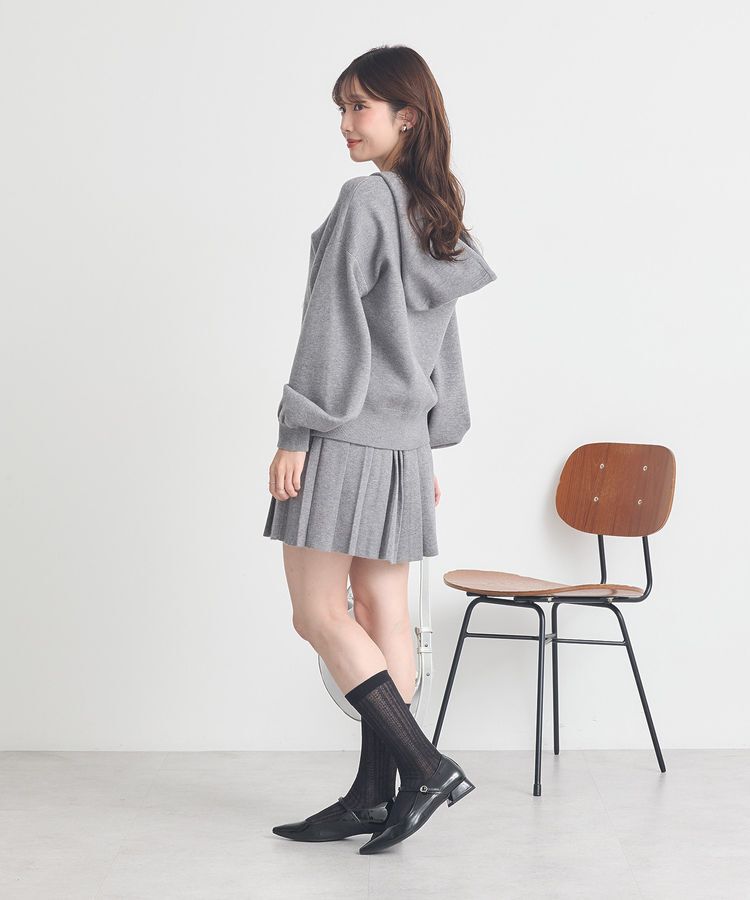 earth music&ecology「ニットプリーツスカート」|スカート|