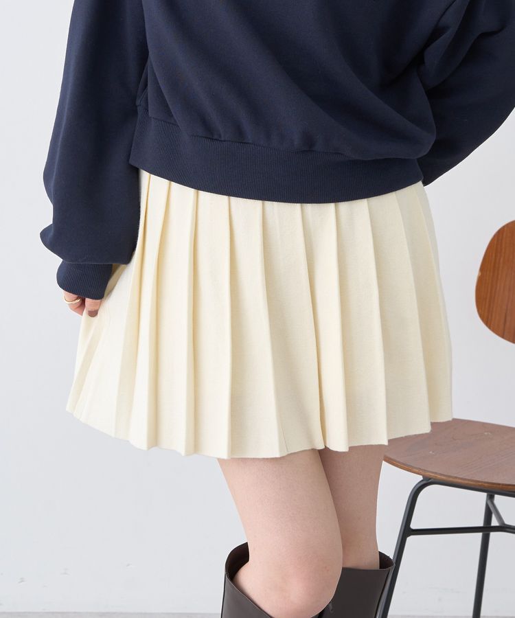 earth music&ecology「ニットプリーツスカート」|スカート|