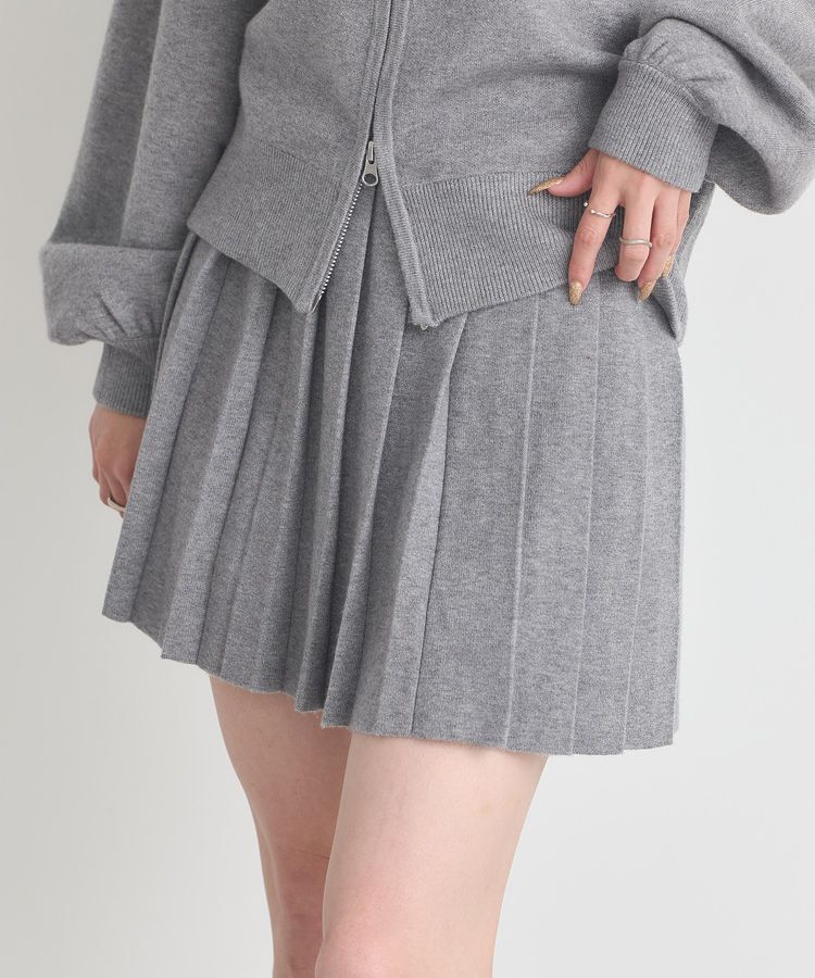 earth music&ecology「ニットプリーツスカート」|スカート|