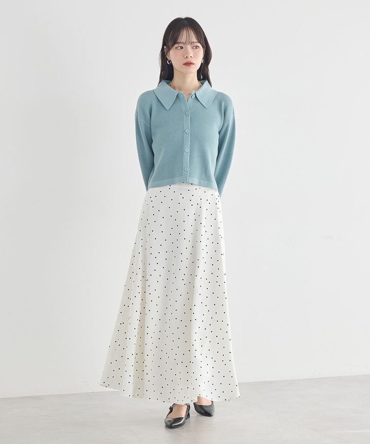 earth music&ecology「サテンフレアスカート」|フレア|