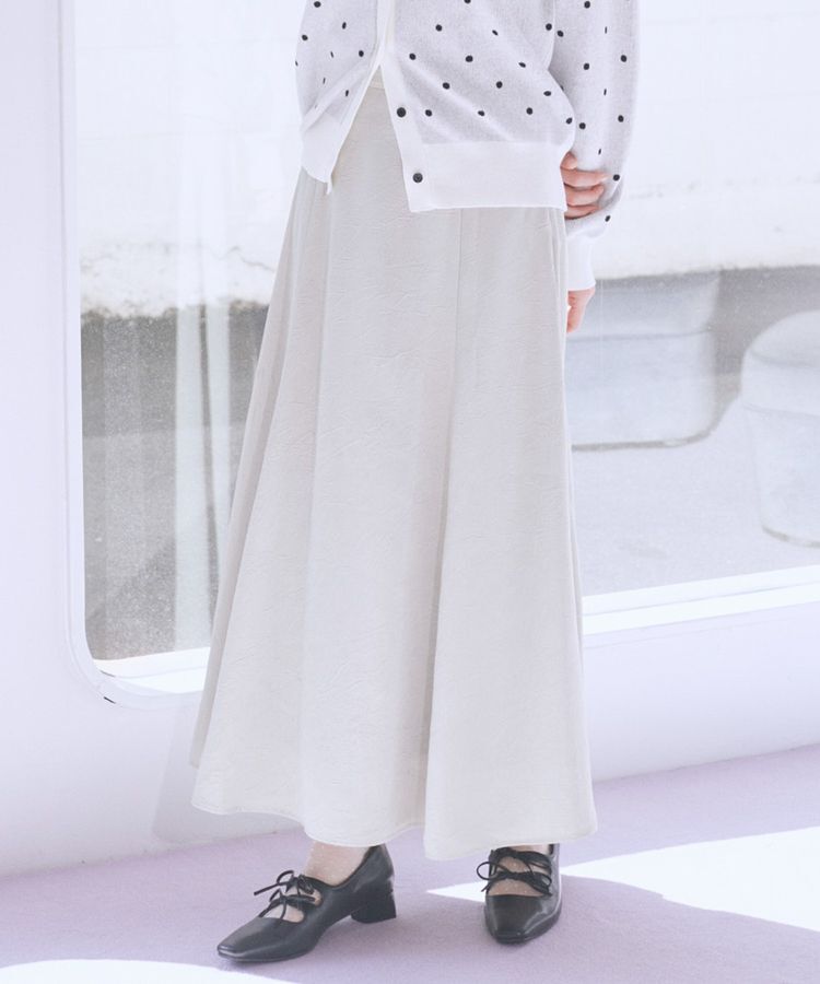 earth music&ecology「サテンフレアスカート」|フレア|