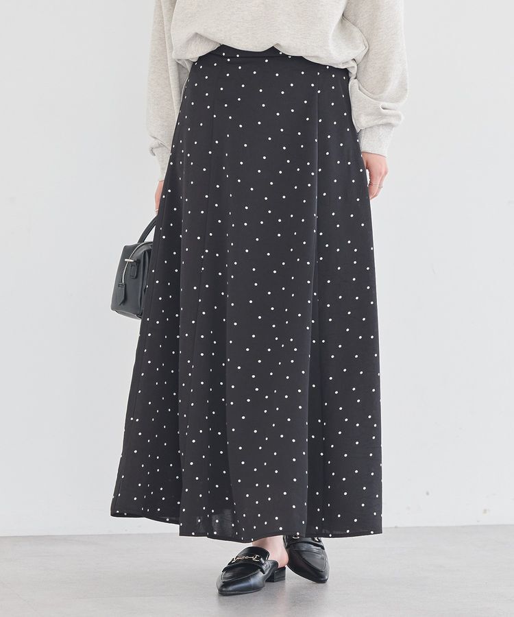 earth music&ecology「サテンフレアスカート」|フレア|