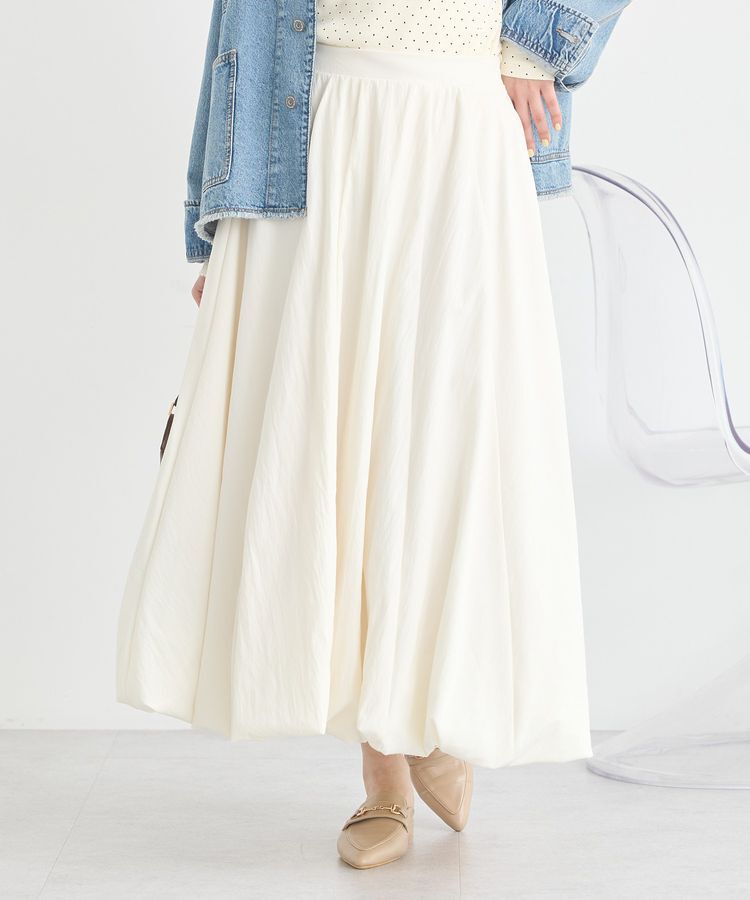 earth music&ecology「バルーンスカート」|スカート|Ivory