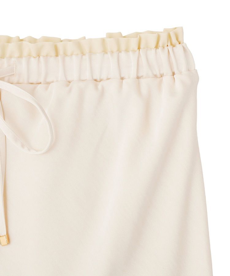 earth music&ecology「サテンフリルマーメイドスカート」|フレア|