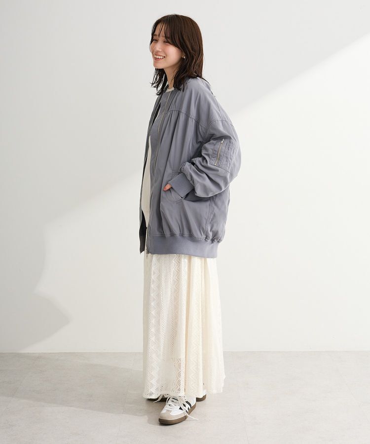 Green Parks「ラウンド切替インドコットンレーススカート」|フレア|