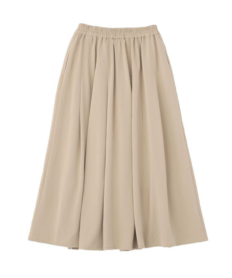 Green Parks「プリーツサテンフレアスカート」|フレア|