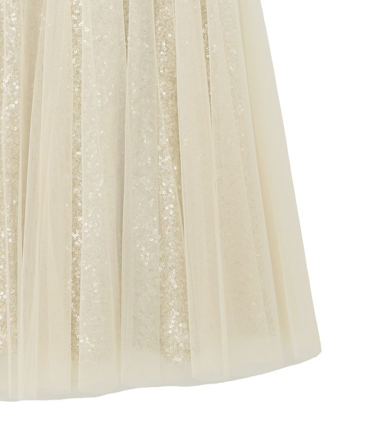 YECCA VECCA「スパンコール&times;チュールスカート」|フレア|