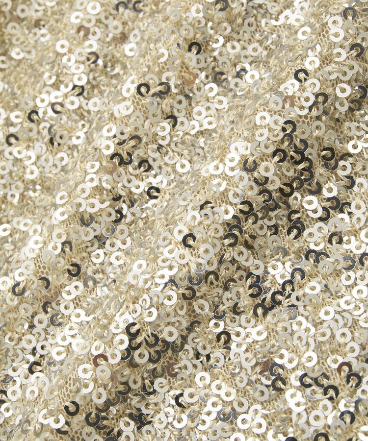 YECCA VECCA「スパンコール&times;チュールスカート」|フレア|