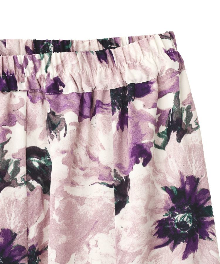 YECCA VECCA「水彩フラワー柄マーメイドスカート」|フレア|