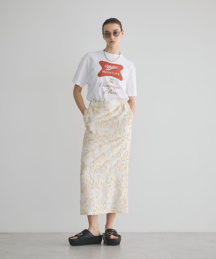 GARAGE OF GOOD CLOTHING「カットジャガード柄タイトスカートA」|タイト|