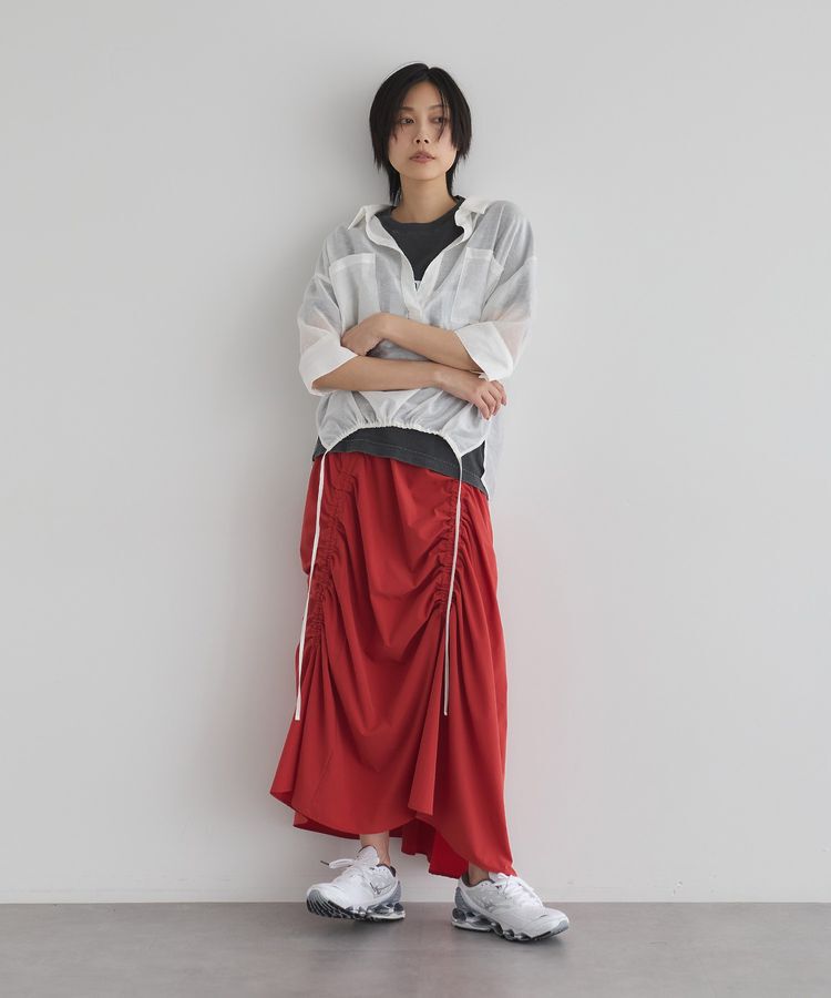 GARAGE OF GOOD CLOTHING「アシメギャザーロングスカート」|スカート|