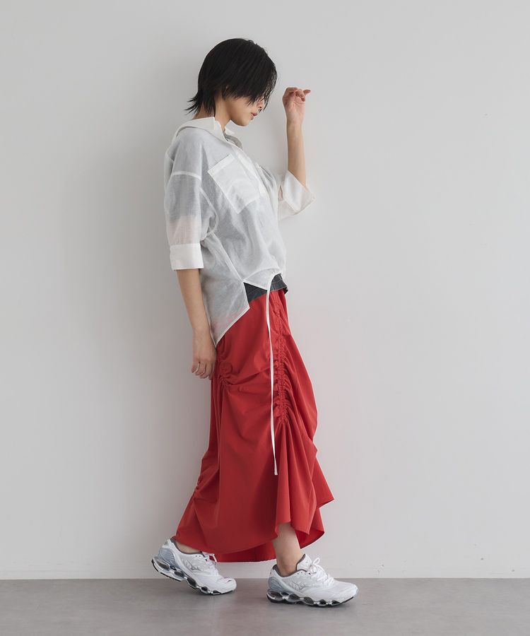 GARAGE OF GOOD CLOTHING「アシメギャザーロングスカート」|スカート|