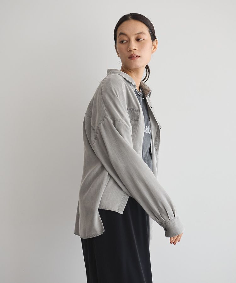 GARAGE OF GOOD CLOTHING「ヴィンテージ加工ショート丈シャツ」|シャツ・ブラウス|