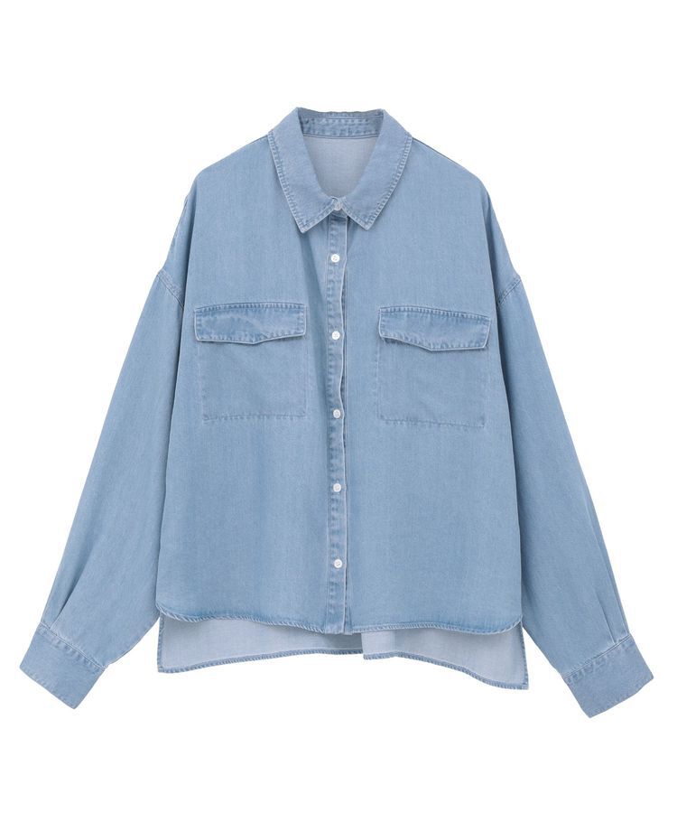 GARAGE OF GOOD CLOTHING「ヴィンテージ加工ショート丈シャツ」|シャツ・ブラウス|