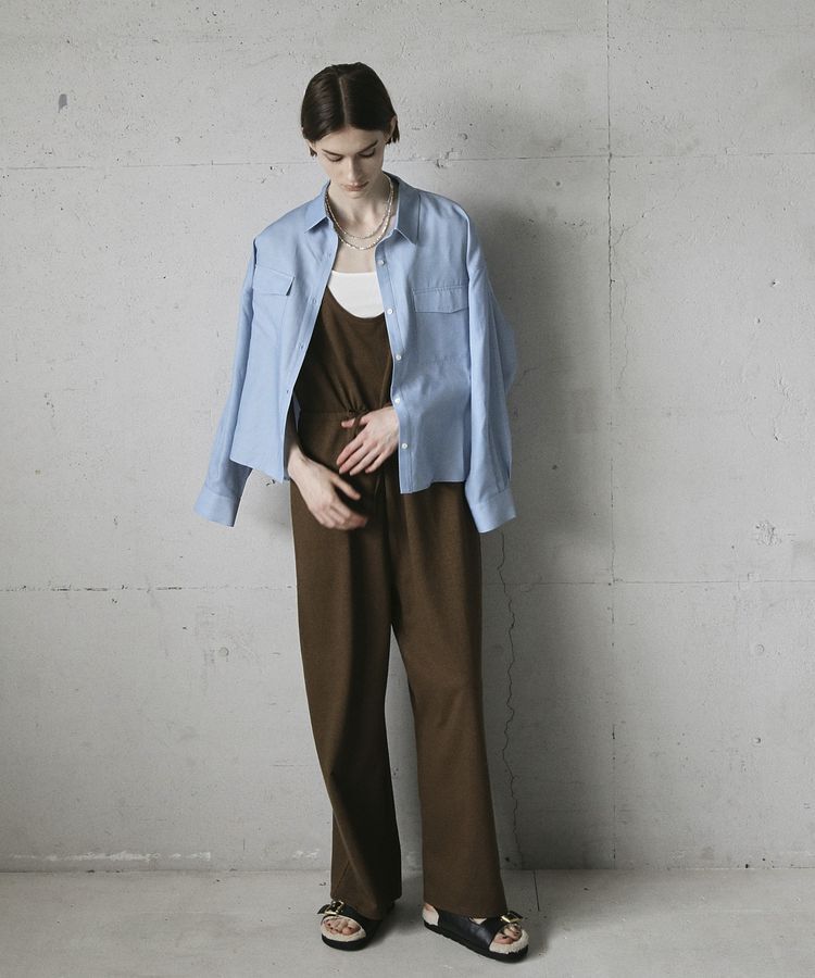 GARAGE OF GOOD CLOTHING「ヴィンテージ加工ショート丈シャツ」|シャツ・ブラウス|