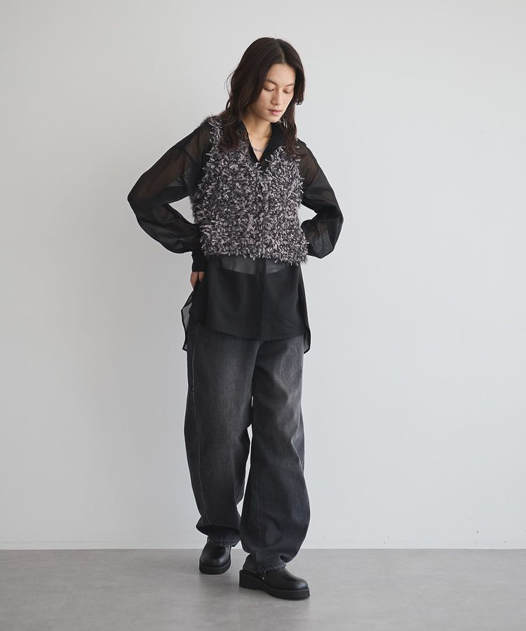 GARAGE OF GOOD CLOTHING「【日本製】ボイルオーガンジーロングシャツ」|シャツ・ブラウス|