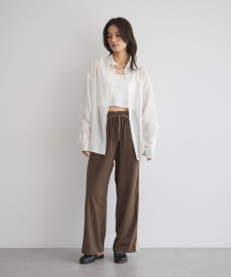 GARAGE OF GOOD CLOTHING「【日本製】ボイルオーガンジーロングシャツ」|シャツ・ブラウス|