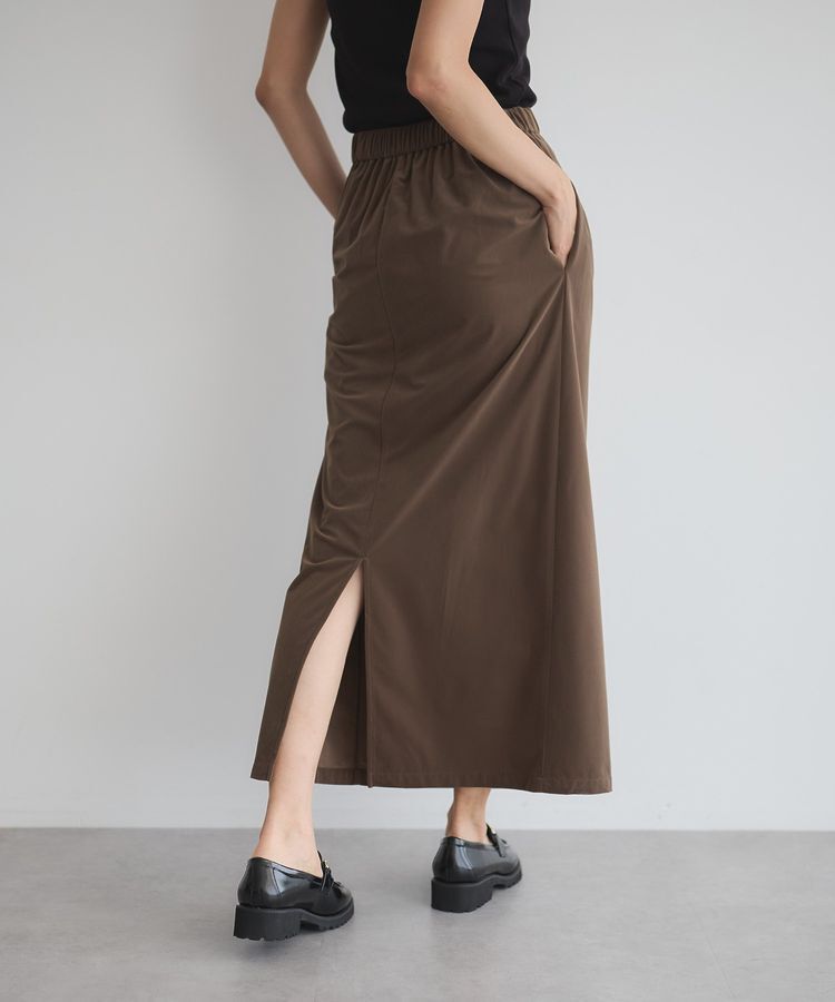 GARAGE OF GOOD CLOTHING「ベロアIラインロングスカート」|タイト|