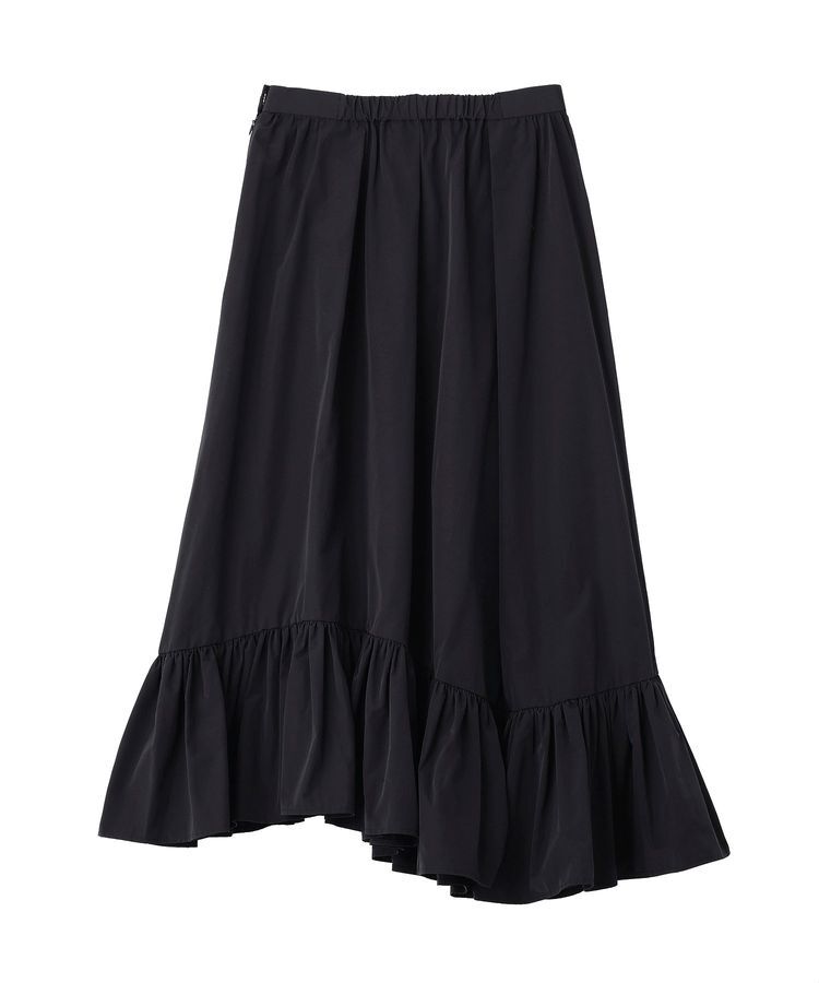 GARAGE OF GOOD CLOTHING「【日本製】ムジブロード裾フリルスカート」|フレア|