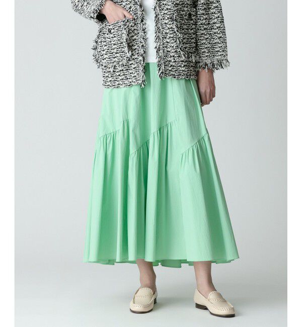 allureville「◇バイヤス切替ギャザースカート」|スカート|