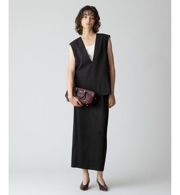 allureville「【セットアップ対応可能】トロピカルVネックジレ」|ベスト・ジレ|