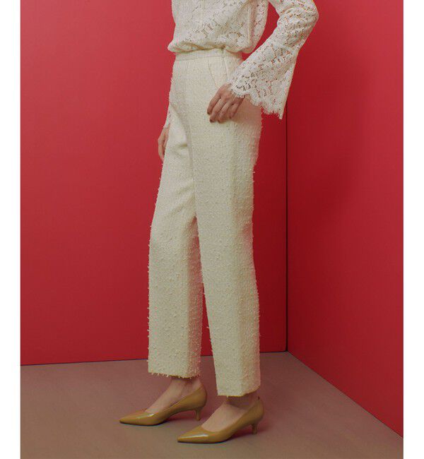 LOULOU WILLOUGHBY「【LOULOU WILLOUGHBY】ファンシーツイードパンツ」|スラックス|