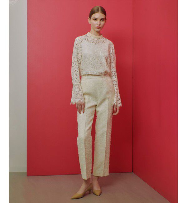 LOULOU WILLOUGHBY「【LOULOU WILLOUGHBY】ファンシーツイードパンツ」|スラックス|