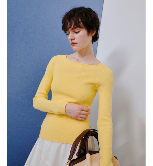 allureville「2WAYネックサイドスリットプルオーバー」|ニット・セーター|