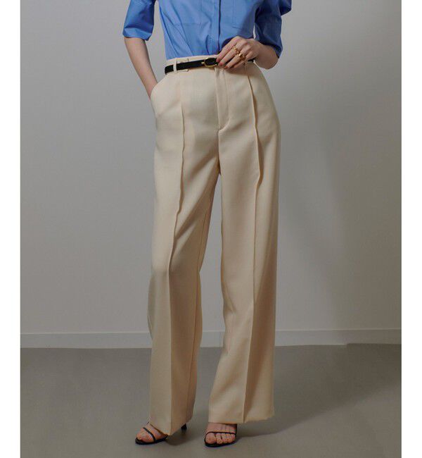 allureville「ダブルカバークロススラックスパンツ」|スラックス|