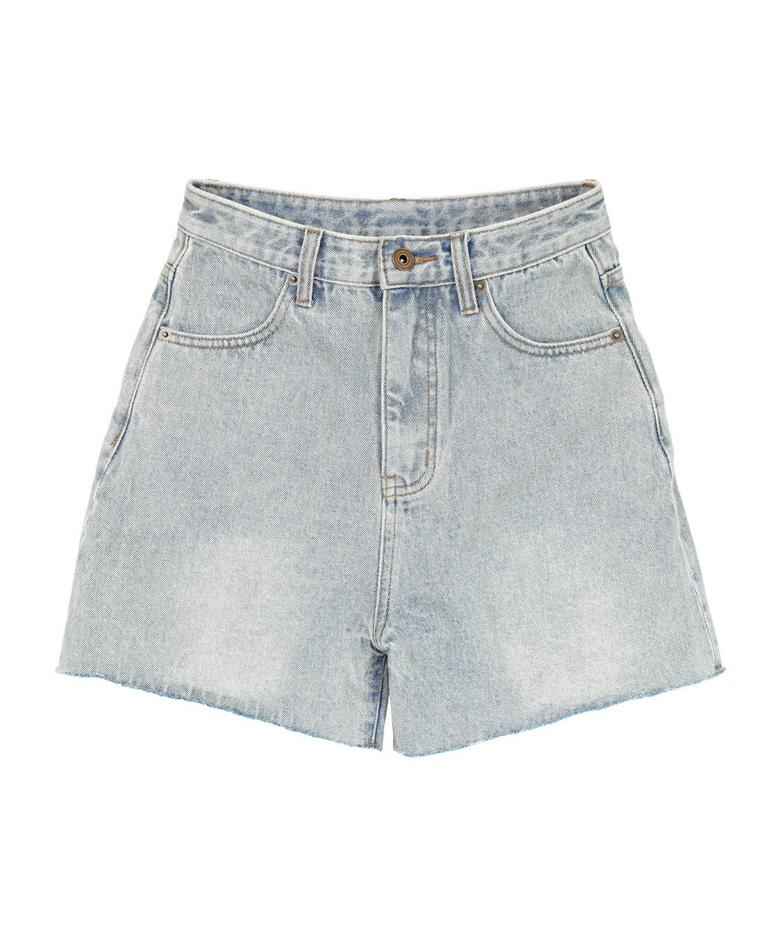 SEA DRESS「ハイウエストデニムショートパンツ」|スポーツ|