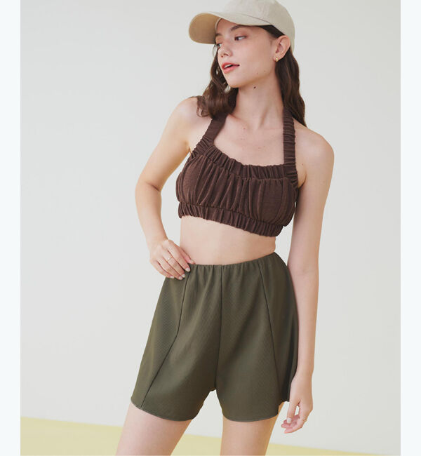 SEA DRESS「ハイウエストシンプルショートパンツ」|スポーツ|